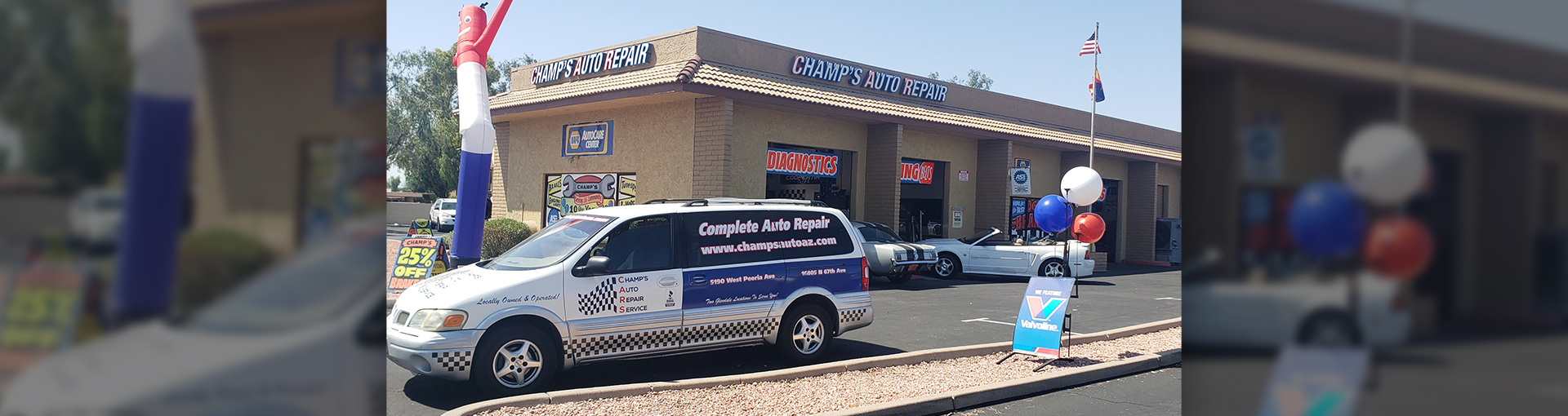 Champ's Auto Repair Service | 51st Location front shop